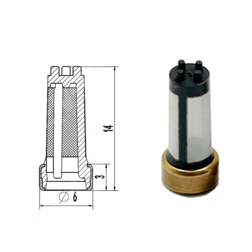 11003 Fuel Injector Repair kit Metal Micro Filter 6.0*3.0*14mm - image 2