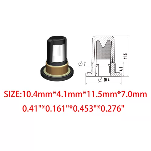 Fuel Injector Repair Kit Metal Micro Filter 7X11.5mm 11016 - image 5