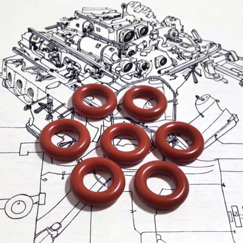 21018-5 Universal Fuel Injector Repair Kits FKM Rubber Seals O Ring 7.52*3.53mm - image 4