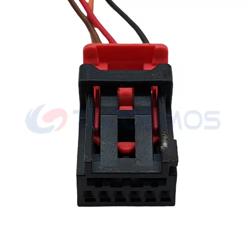 Waterproof Wire Connector Cable Harness Car Enclosure Connector for Volkswagen Audi 6pin Female 972706 - image 4