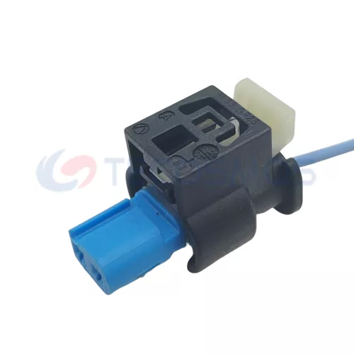 Auto Parts Black Label Tape Clip Connector 2-Pin Female CT2-0056M-1 Copper ABS Nylon - image 4