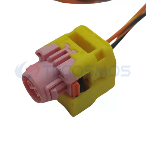 Auto Parts Pink 2-Pin Female CT2-0147M-1 Connector for Car Air Bag Straight Plug Copper ABS for Wire Connections - image 3