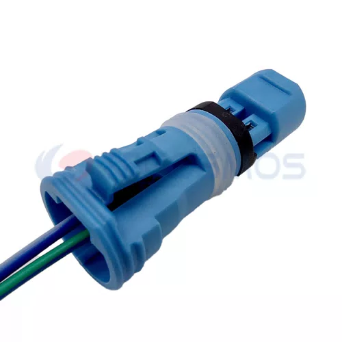 Automotive ABS Sensor Blue Connector Plug Waterproof Shell Suitable for BMW 2pin Female CT2-0276M - image 3