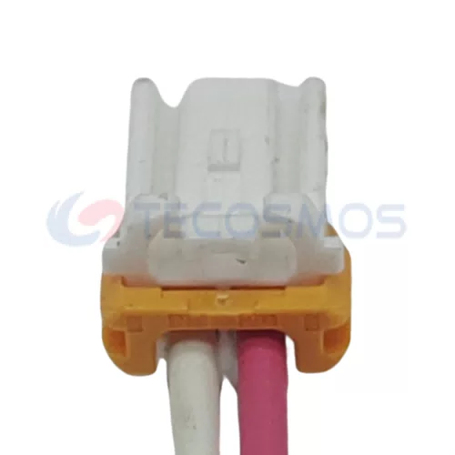 Auto Parts 2-Pin Female CT2-0520M White Plug Connector Light Wiring Harness Copper Contacts ABS/Nylon for Wire... - image 2