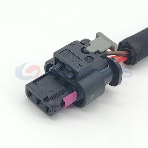 Car Reverse Radar Detector Plug Harness Connector Copper Contact ABS/Nylon IP66 Waterproof for Volkswagen 3-pin... - image 3