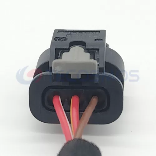 Car Reverse Radar Detector Plug Harness Connector Copper Contact ABS/Nylon IP66 Waterproof for Volkswagen 3-pin... - image 6