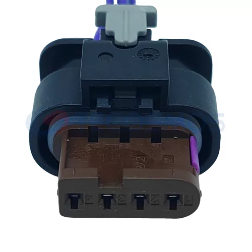 Auto Part Injector Intake Pressure Sensor Connector Socket Suitable for Volkswagen 4-pin Female CT4-0048M-4 - image 2