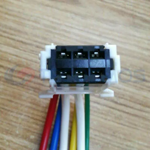 Copper Contact Car Connector Blower Resistor White 6-Pin IP66 Nylon ABS Housing Adapter for Peugeot CT6-0017M-3