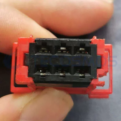 Car Connector For Peugeot blower resistance red 6pin CT6-0017M-4