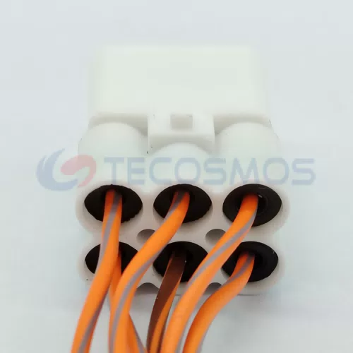Waterproof IP66 Copper Contact Nylon ABS Housing Automotive Enclosure Cable Harness Connector for Luxgen 6Pin Female... - image 5